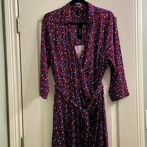 Talbots 2x women’s dress. Cross body dress with tie. Never worn. NWT.
